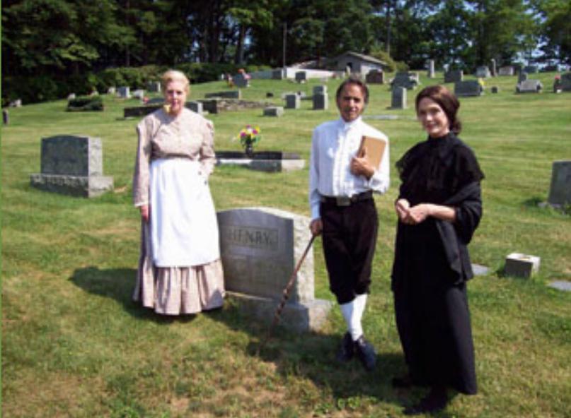 witp2 image Actor portraying a historical figure at the cemetery